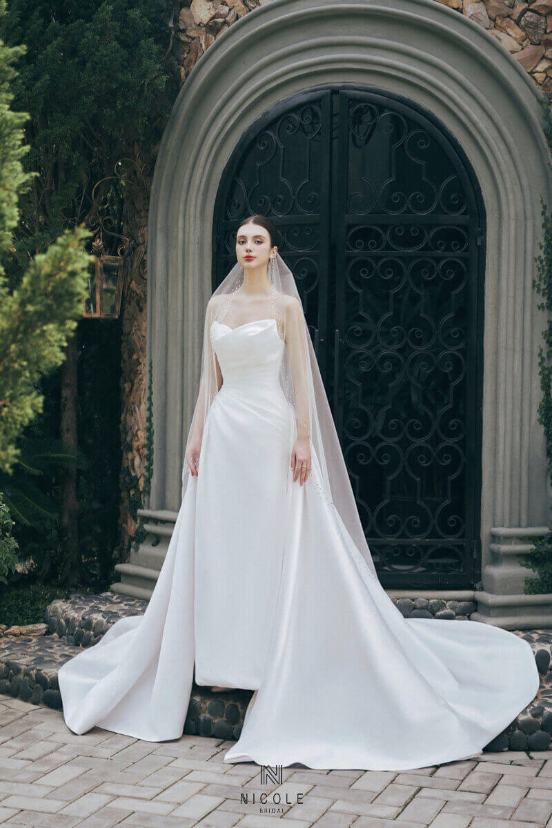 Nicole Bridal - Váy cưới đuôi cá hình 22