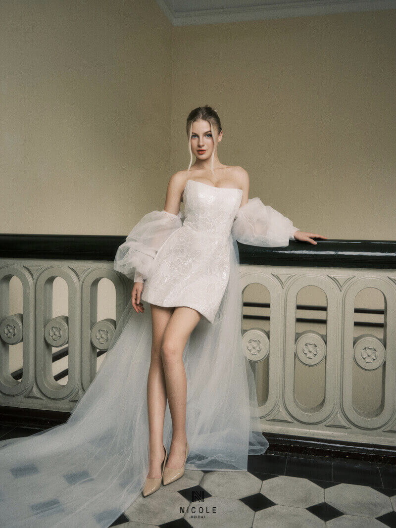 Nicole Bridal - Váy cưới ngắn hình 10