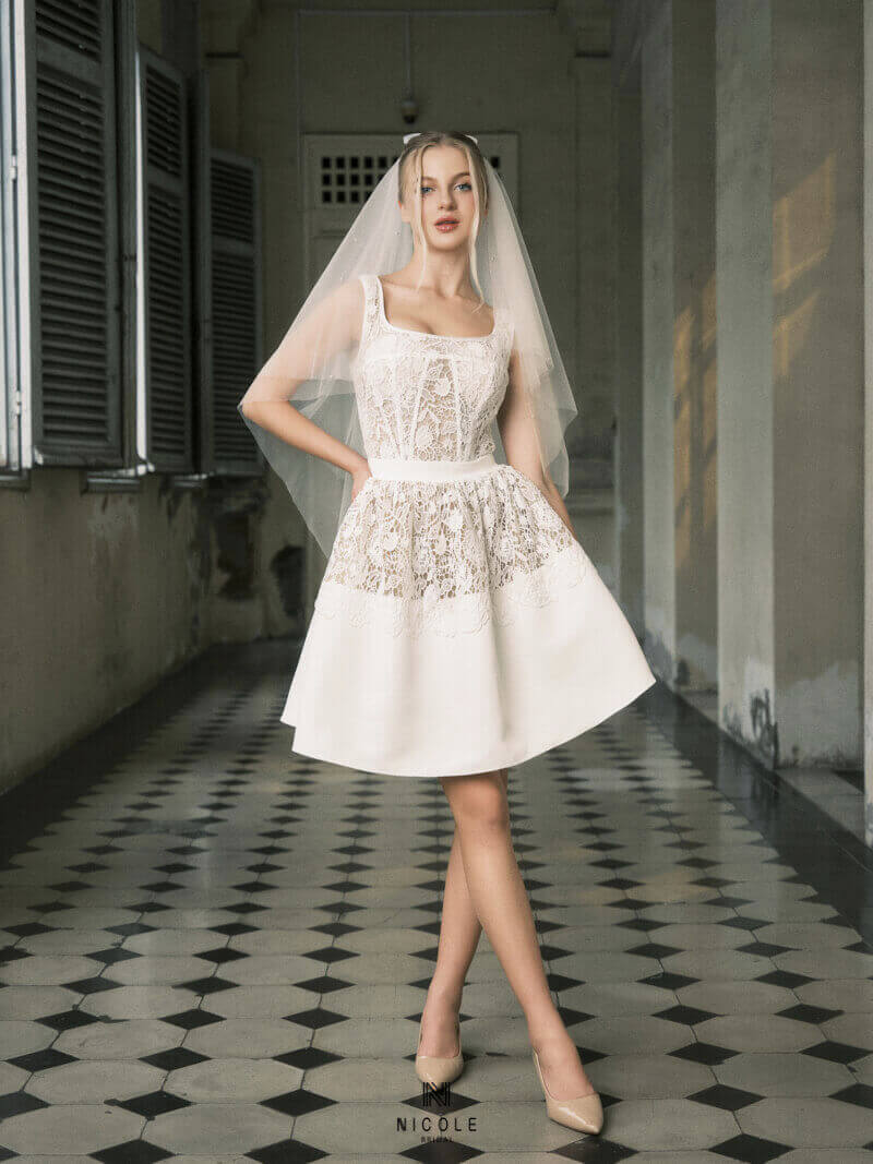 Nicole Bridal - Váy cưới ngắn hình 14