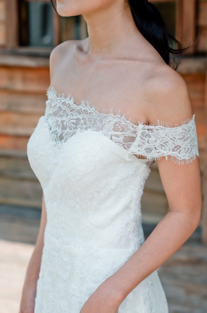 áo cưới đuôi cá hebe