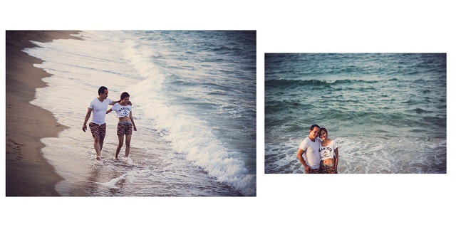 chụp ảnh cưới ở biển