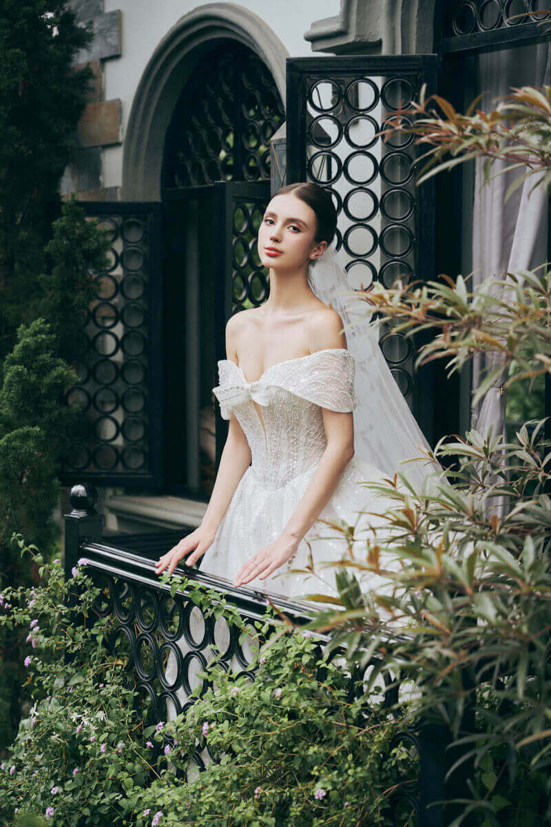 Nicole Bridal - Off-the-shoulder wedding dress picture 2