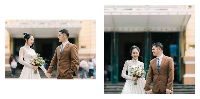 ảnh cưới để cổng