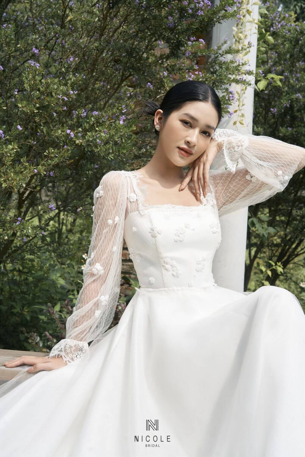 Váy cưới tay phồng - Hình 2