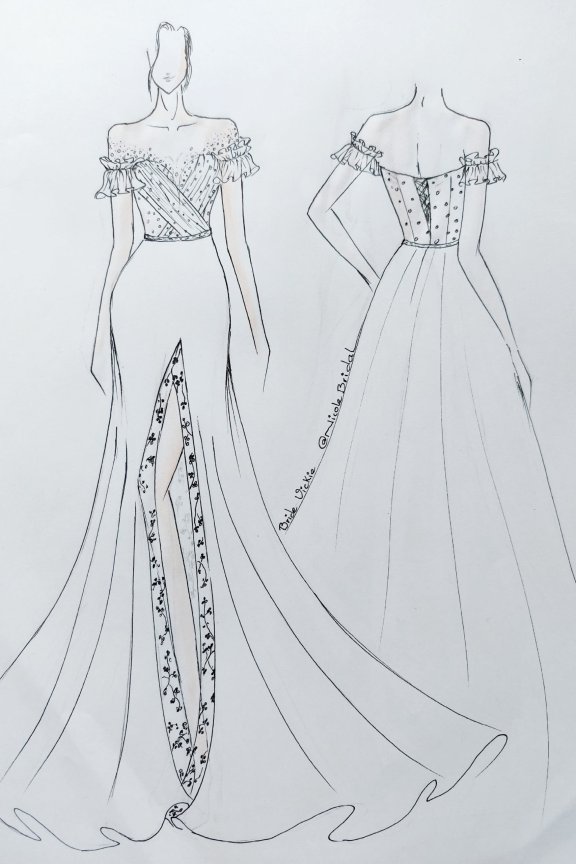 Nicole Bridal Sketch - Vickie