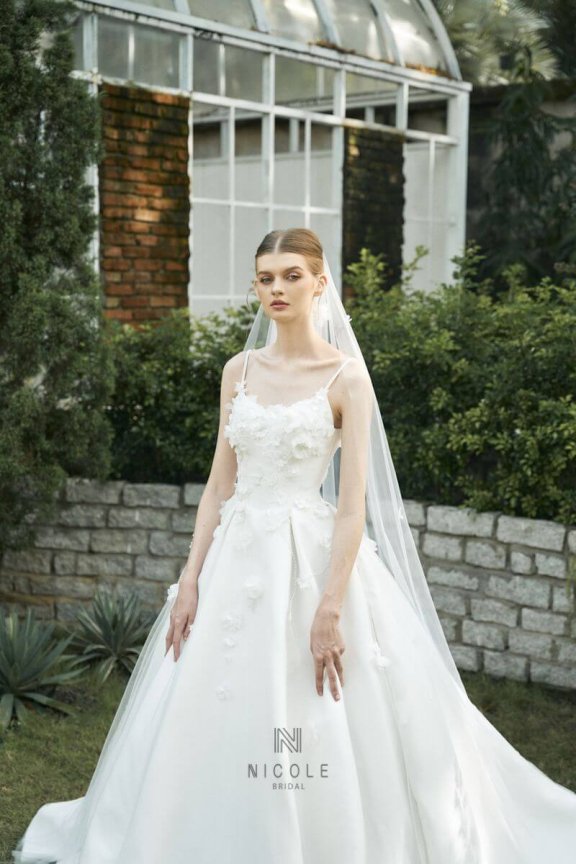 váy cưới hoa hình 3