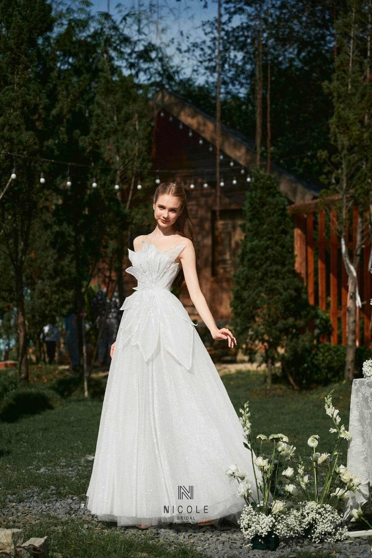 flared wedding dress 7