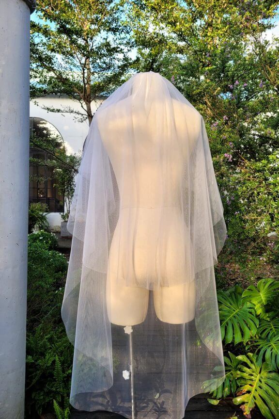 Lúp váy cưới trơn 003 (VEIL003)