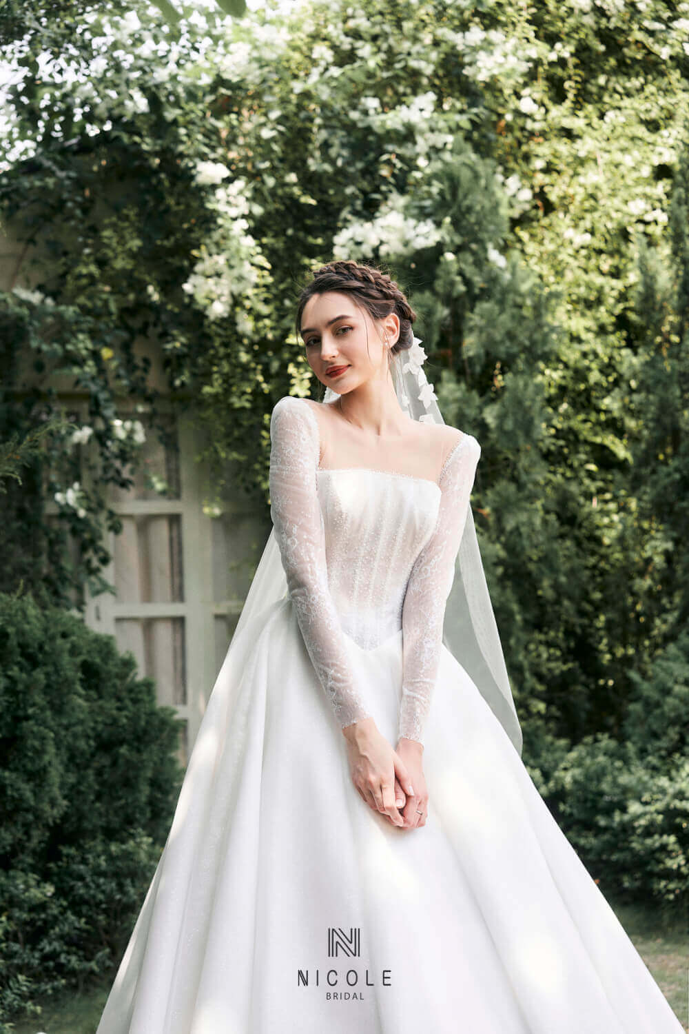 Nicole Bridal - Váy cưới eo corset hình 11