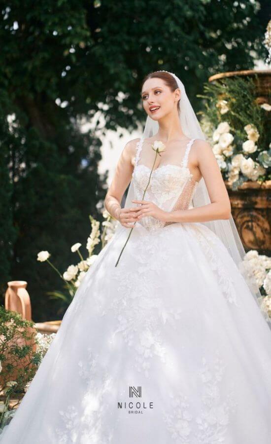 Alina princess wedding dress