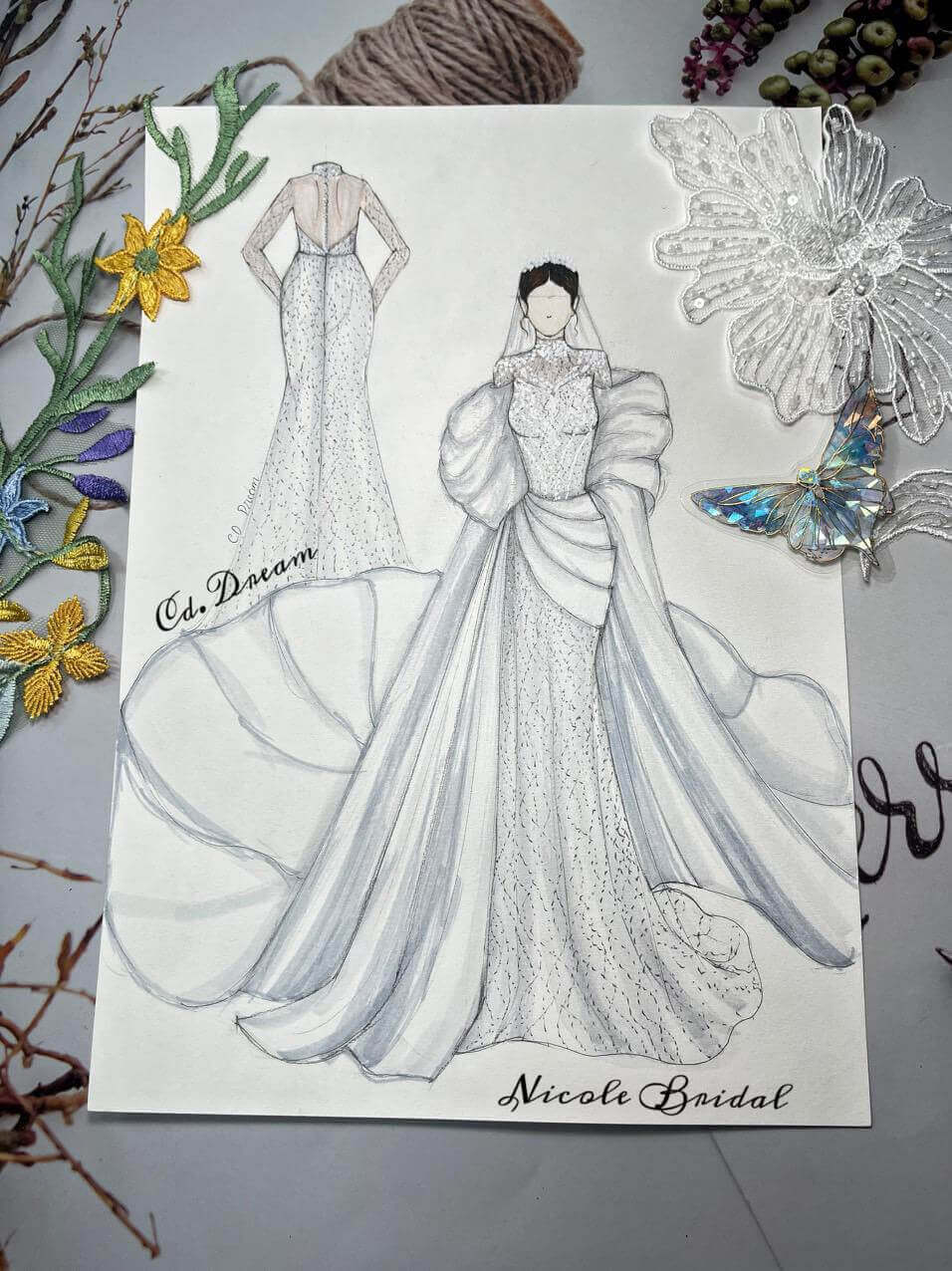 Nicole Bridal - Áo choàng cưới hình 10