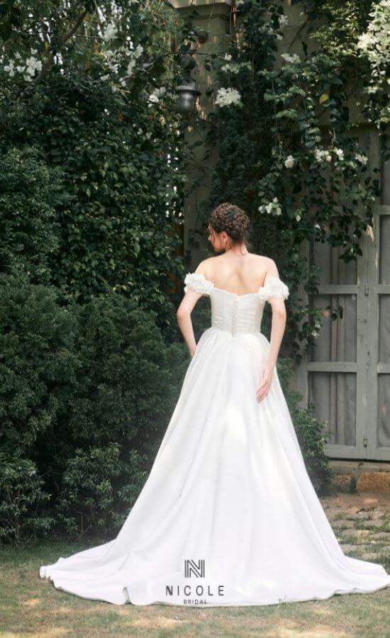 The Jordane satin wedding dress