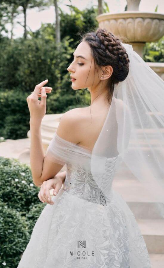 The Mallorie satin wedding dress