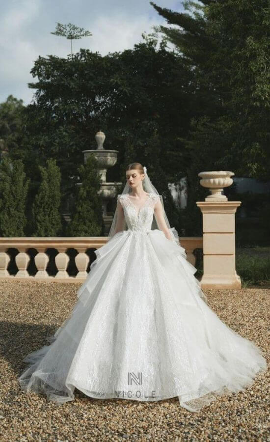 The Tinkerbell princess wedding gown