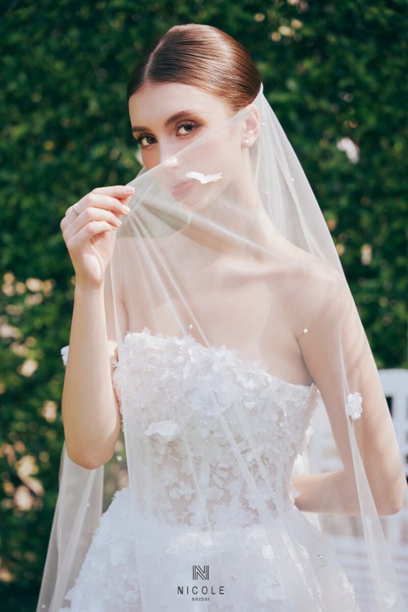 Nicole bridal - tự làm veil cưới