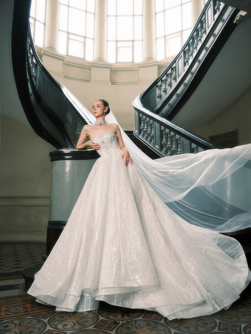 Nicole bridal - tự làm veil cưới 12