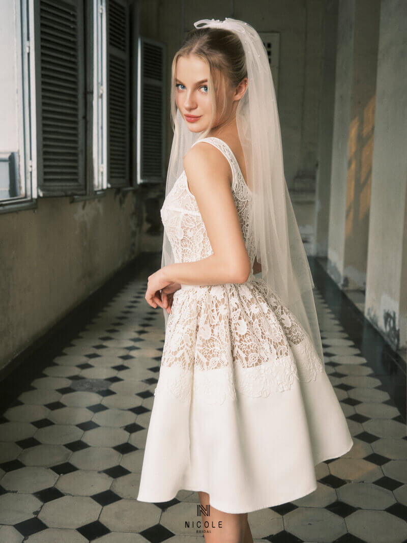 Nicole bridal - tự làm veil cưới 15